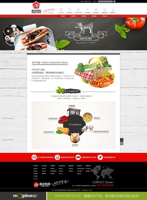 魔法妈妈西式肉制品官方网站设计|企业官网|网页|摩品设计 - 原创设计作品 
